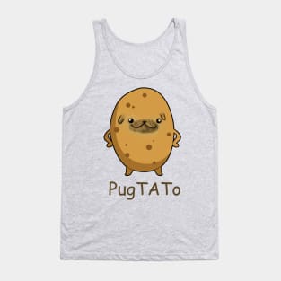 Pugtato Funny Pug Dog Tank Top